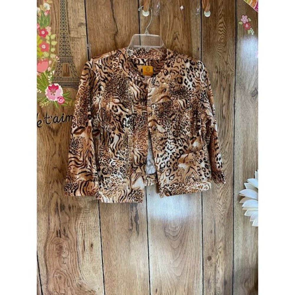 Women's Ruby Road Jacket-Animal Print